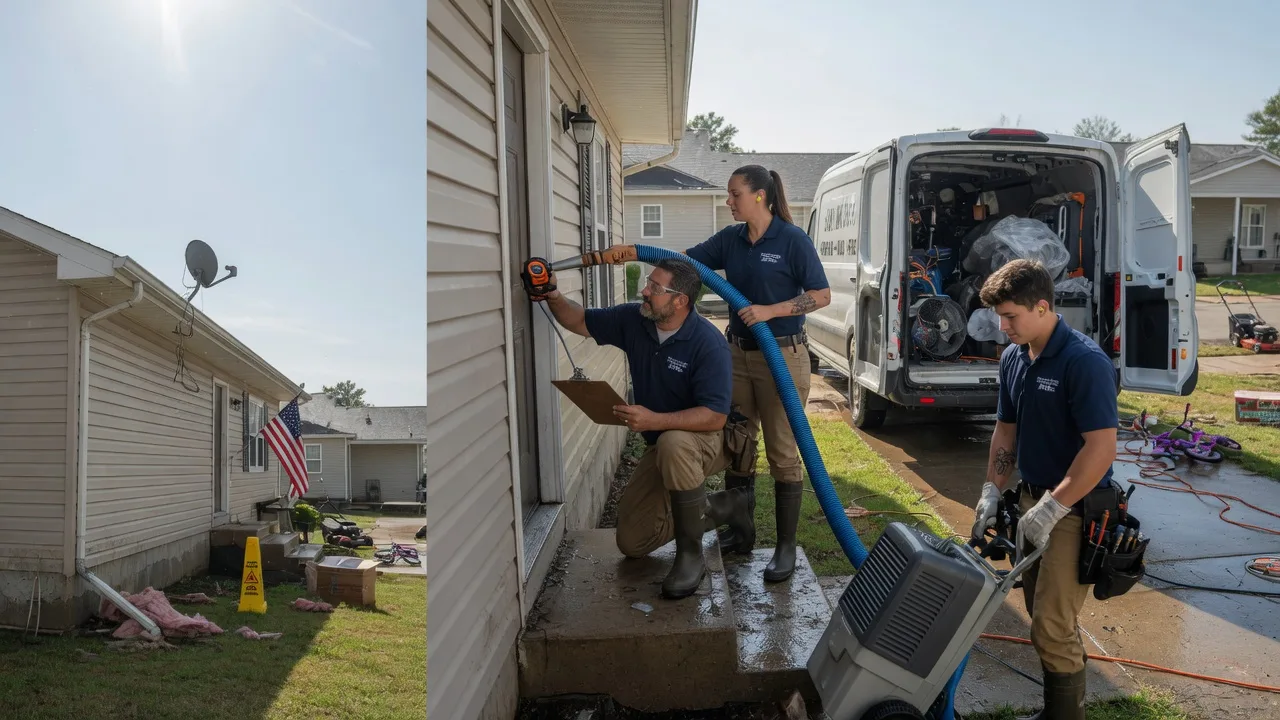 Ceiling Water Damage Restoration in Coolidge, KS near me